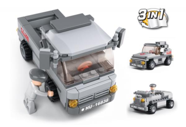Sluban M38-B0537E - ARMY Truppentransporter 3-in-1 (108 Teile)