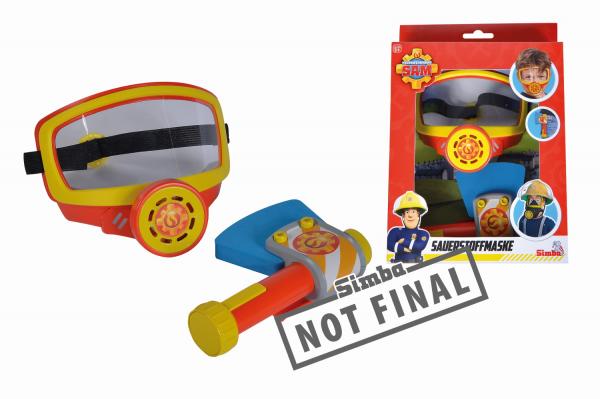 Simba 109252476 - Feuerwehrmann Sam, Feuerwehr Sauerstoffmaske