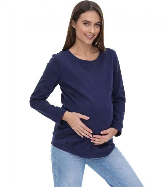 neun 9 monate Damen schlichtes Schwangerschafts-Shirt Umstands-Mode 58374154 Dunkelblau