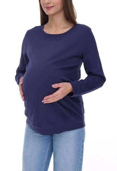 neun 9 monate Damen schlichtes Schwangerschafts-Shirt Umstands-Mode 58374154 Dunkelblau
