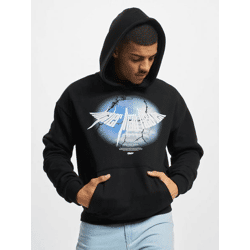moderner MJ Gonzales Herren Hoodie große Kapuze Kapuze 460 g/m² mit Baumwolle Schwarz