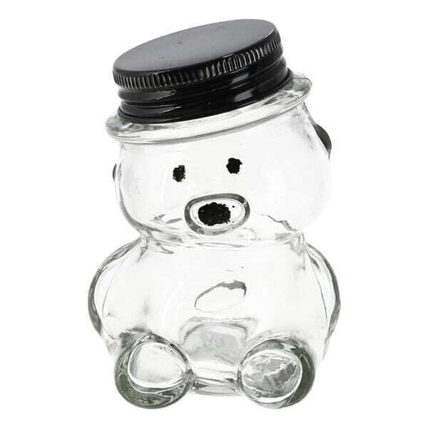 Flasche B&auml;r, durchsichtig, ca.80ml