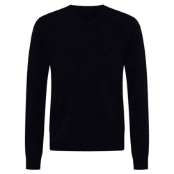 KKS STUDIOS Herren V-Neck Pullover aus 100% Kaschmir Sweater KK2350 26034 Navy