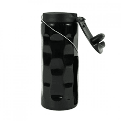 Green Canteen Edelstahl-Thermosflasche „Wave“, schwarz, 300 ml