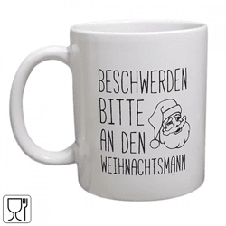 Mok Weihnachtsmann wit 350ml