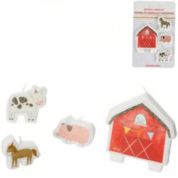Candles farm Barnyard 8 cm set of 4 pieces