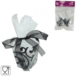 Geschenkverpakking zwart 5 cm set van 6