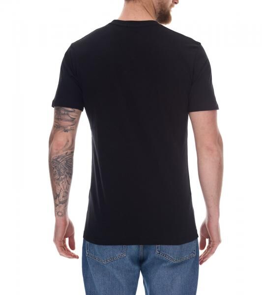 ellesse Fuenti T-Shirt Herren Baumwoll-Shirt mit Logo-Print Sport-Shirt SHP16469 Schwarz