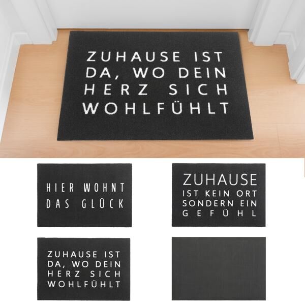 Fu&szlig;matte Spruch 3/s  ca. 60x40cm 