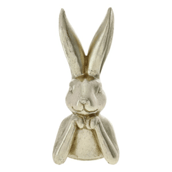 Hasenbüste mit Armen, Gold, groß, ca.9x20cm