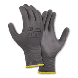teXXor® Polyester-Strickhandschuhe POLYURETHAN BESCHICHTET Montagehandschuhe