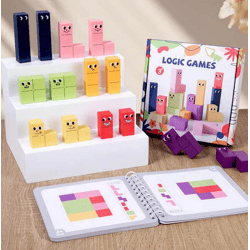 Wooden Logic Game for Kids - 3D Puzzle Toy NEW