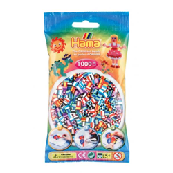 HAMA - Iron on beads Midi - striped mix 1000 beads (6 colors)