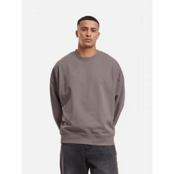 bequemes DEF Herren Sweatshirt mit Baumwolle Grau