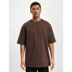 bequemes DEF Herren T-Shirt Oversize mit Baumwolle Braun