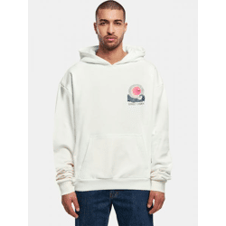 bequemer Merchcode Herren Hoodie Kapuze Oversize 460 g/m² mit Baumwolle Weiß