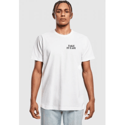 modernes Mister Tee Herren T-Shirt mit Baumwolle Weiß
