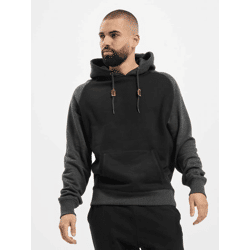lässiger Urban Classics Herren Hoodie 300 g/m² mit Baumwolle Schwarz/Grau