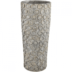 PTMD cement pot with circles Ginte XL 70 cm