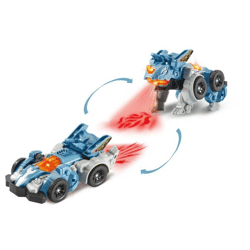Switch & Go Dinos - Fire Mini Triceratops - 15 cm