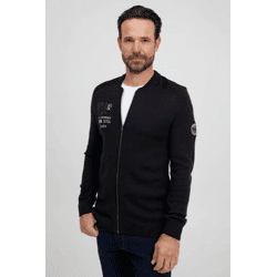 Classic FQ1924 FQErland Men's Zip-Up Jacket with Stand-Up Collar, Jacket 21900122-ME-193911, Black