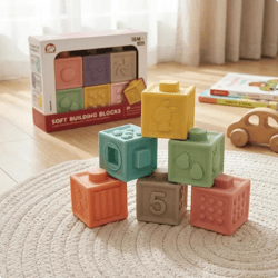 Soft Building Blocks for Babies (Pack of 6)