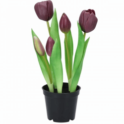 Artificial plant in pot Tulip 26 cm
