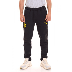 PUMA BVB Casuals Pants Herren Sweat-Hose Borussia Dortmund Baumwoll-Fanwear 771843 02 Schwarz