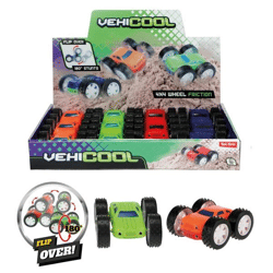 Toi Toys - METAL WORLD Auto Flip Over Jump mit Reibung - Sortiment im Display
