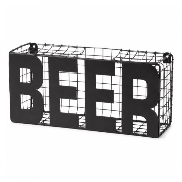 Out of the Blue Verschluss-Sammelbox „Beer“, schwarz, 25 cm