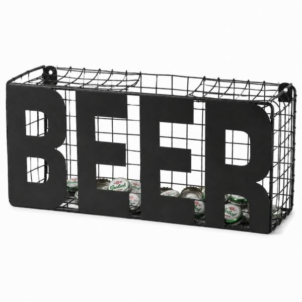 Out of the Blue Verschluss-Sammelbox „Beer“, schwarz, 25 cm