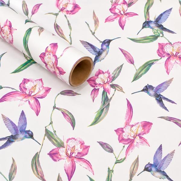 Horn Gift Wrap, Flora, 70 x 200 cm