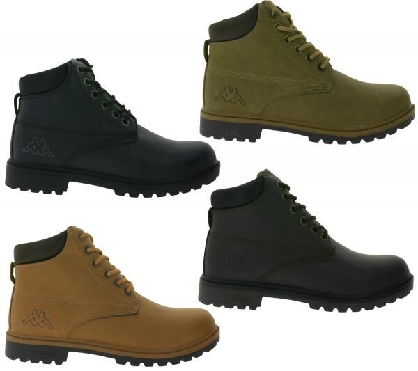 Kappa Logo Tennessee 2 Herren Winter-Stiefelette Schn&uuml;r-Boots in Kunstleder-Optik 303UY90 Braun oder Schwarz
