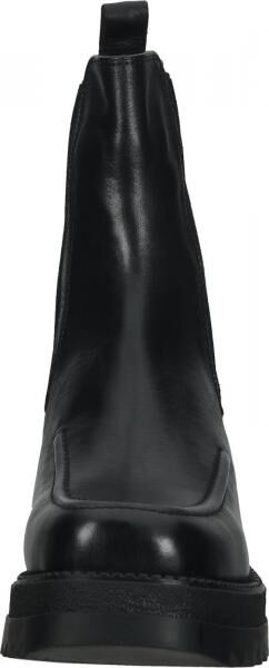 Modische LAZAMANI Stiefelette Schlupfschuhe f&uuml;r Damen 85.397 black Schwarz