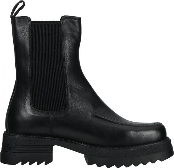Modische LAZAMANI Stiefelette Schlupfschuhe f&uuml;r Damen 85.397 black Schwarz