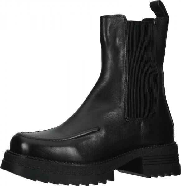 Modische LAZAMANI Stiefelette Schlupfschuhe f&uuml;r Damen 85.397 black Schwarz