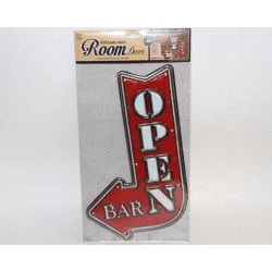 LED-Schild aus Kunststoff Open Bar 38 x 23 cm 8 LEDs