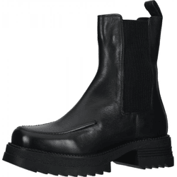 Modische LAZAMANI Stiefelette Schlupfschuhe für Damen 85.397 black Schwarz