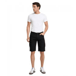 lässige Brandit Herren Shorts mit Cargo-Taschen Baumwoll-Hose Schwarz