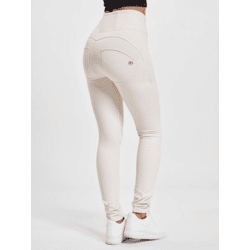 bequeme Freddy Damen Jeans Stretch mit Baumwolle Beige