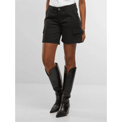 leichte Urban Classics Damen Shorts Stretch Reißverschluss Taschen mit Baumwolle Schwarz