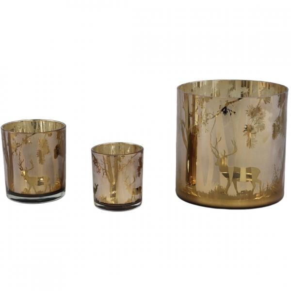 PTMD Teelichthalter Imadiya S, goldfarben, 8 cm