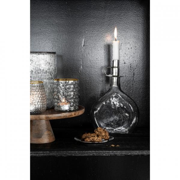 VTwonen Kerzenleuchter Flasche Glas 27 cm