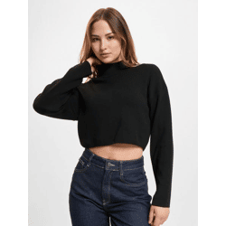 modernes Only Damen Sweatshirt Schwarz