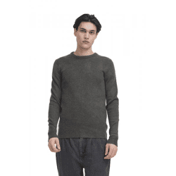 klassischer CASUAL FRIDAY CFHeine Herren Grobstrickpullover mit Label-Detail Strickpullover 20505605-50818 Grau