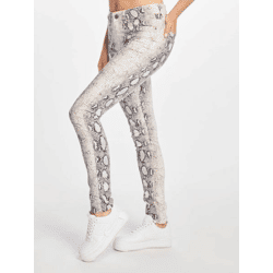 bequeme Urban Classics Damen Jeans Skinny Fit Stretch Taschen mit Baumwolle Off-Weiß/Schwarz