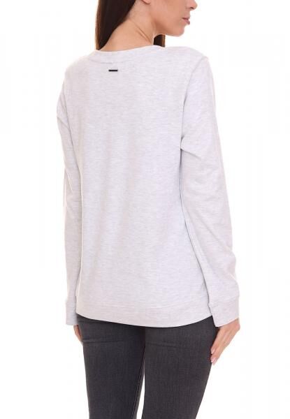 KangaROOS Damen Pullover modisches Sweat-Shirt mit Logo-Print auf der Front 47524269 Hellgrau