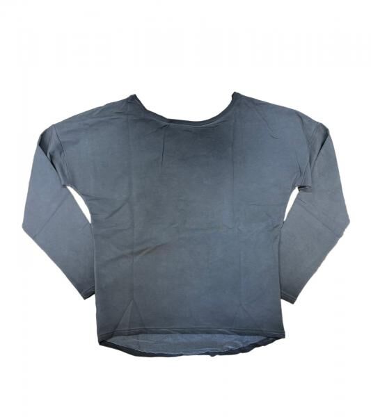 ROCKUPY Damen Sweatshirt Baumwoll-Pullover stylischer Alltags-Pulli mit V-Ausschnitt 317050 Grau