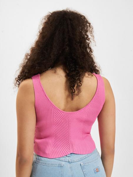 Sixth June Sommer Strick Tank Tops rosa