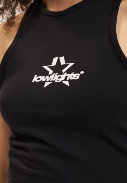 Low Lights Studios Superstar Crop Top schwarz schwarz